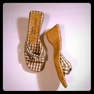 Cork Heel Sandals